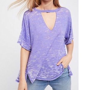 We The Free oversized purple shirt